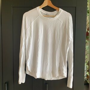Light white athletic sweatshirt